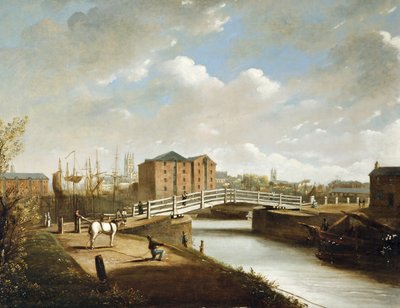 Llanthony Bridge, Gloucester Docks by Edward Smith